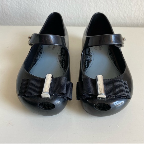 Mini Melissa + Jason Wu Mary Jane Ballet Flat with Grosgrain Ribbon Bow - Picture 5 of 13